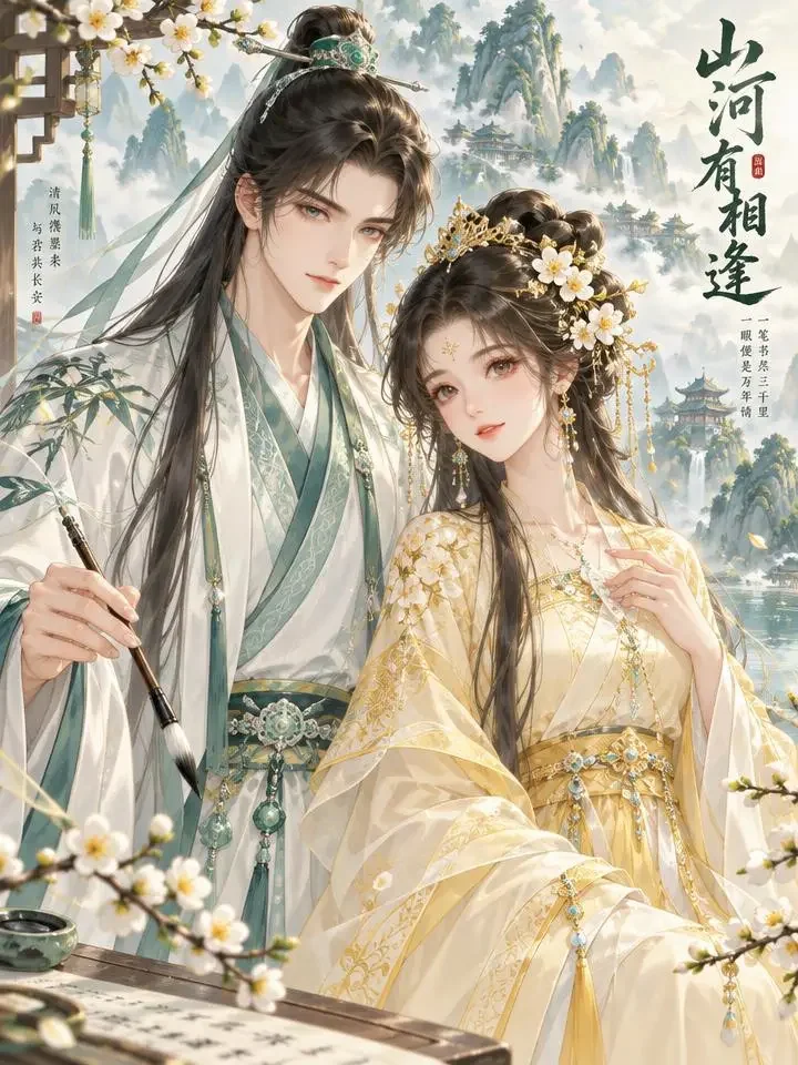 落笔山河封面