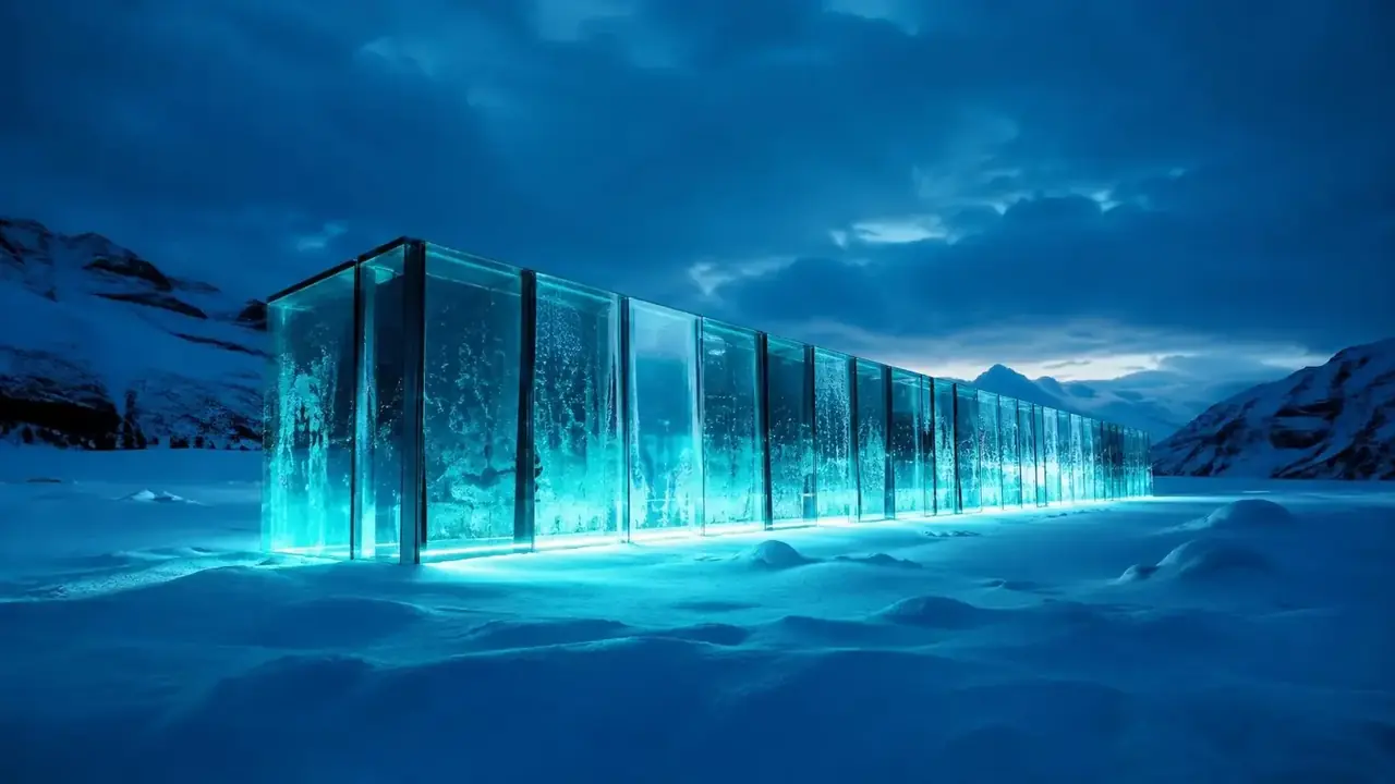 雪原光廊氛围图